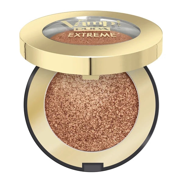 Pupa Milano Vamp! Extreme Creamy Powder Eyeshadow Dramatic Effect Pay-Off Extreme Copper 2.5gm#Shade_Gold
