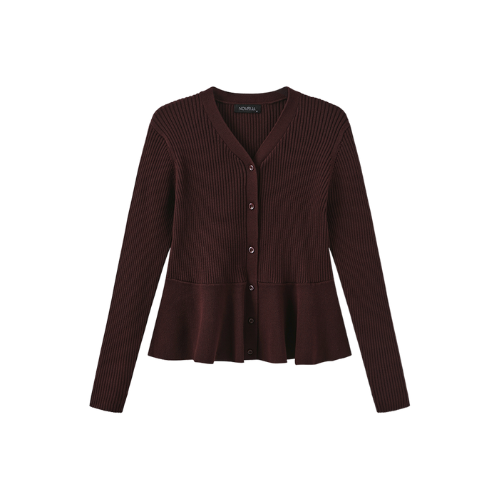 Redo Knit Peplum Cardigan