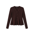 Redo Knit Peplum Cardigan