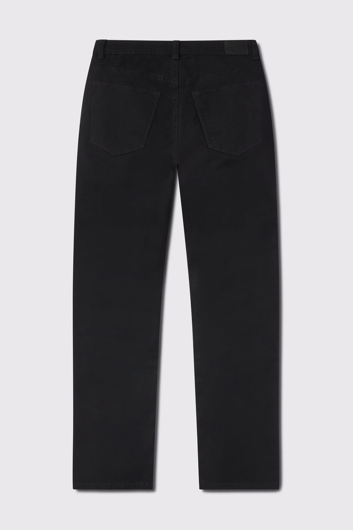 Mens Relaxed Athletic Fit Jeans 2.0 - Black - photo from back flat lay #color_black