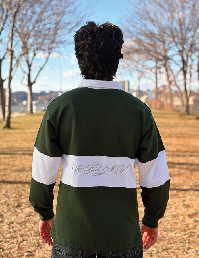 Rugby Shirt - Green & White (The Turf Burn)