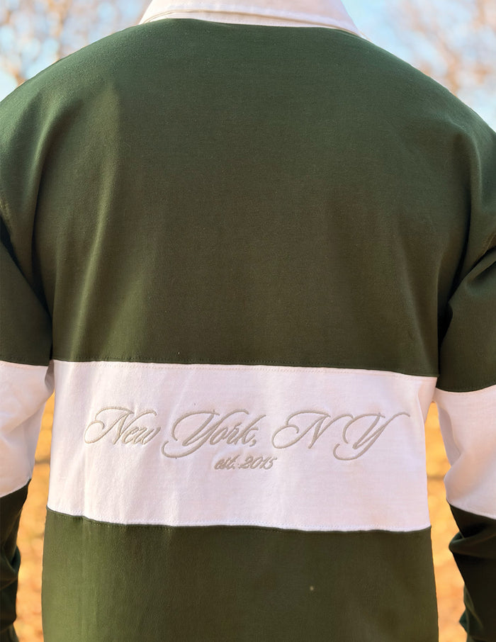 Rugby Shirt - Green & White (The Turf Burn)