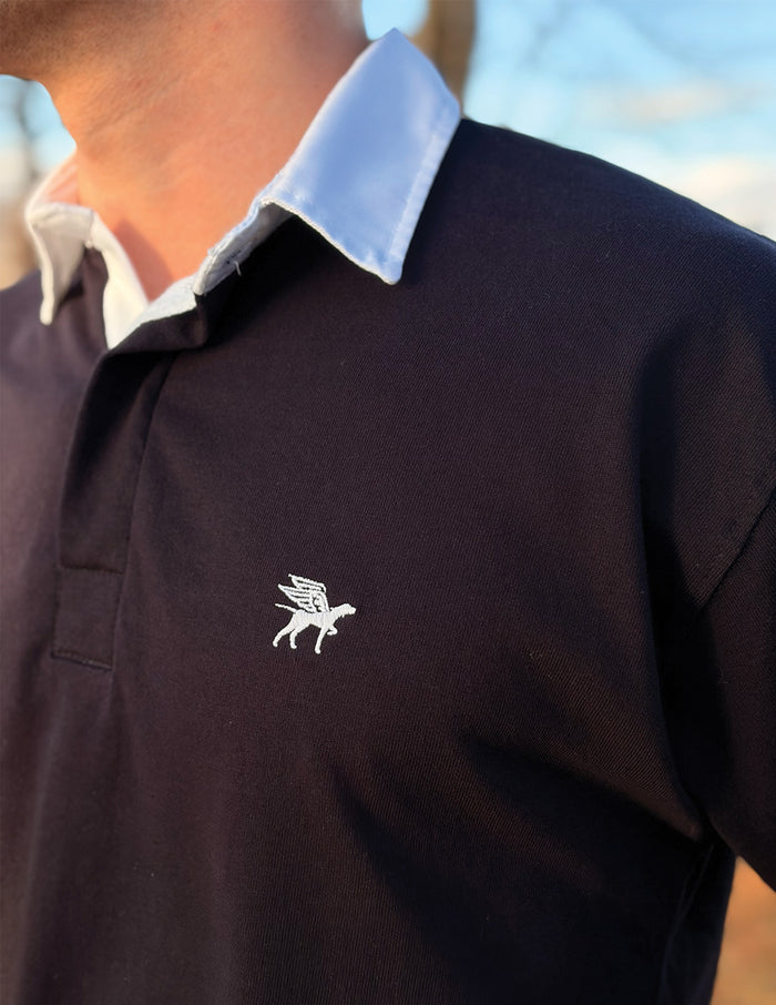 Rugby Shirt - Navy Solid (The Scrum Bucket)