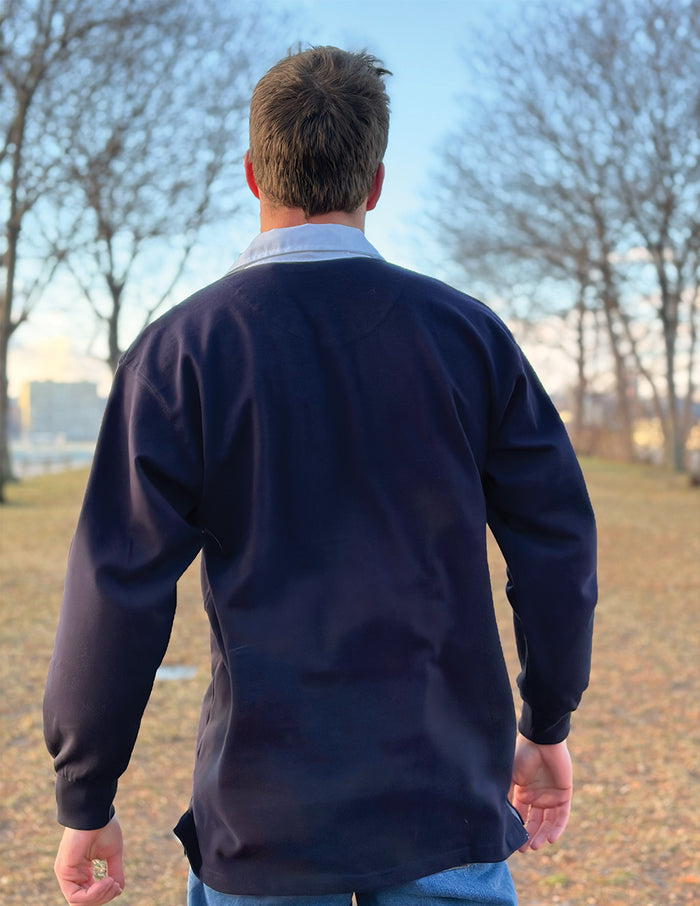 Rugby Shirt - Navy Solid (The Scrum Bucket)