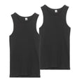 זוג גופיות קיץ שחורות גבר S-XXL