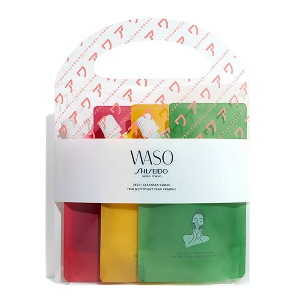 SHISEIDO Waso Reset cleasner squad trio