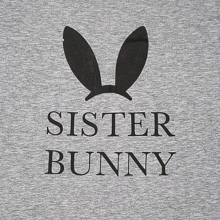 פיג'מה אינטרלוק אפורה Sister Bunny