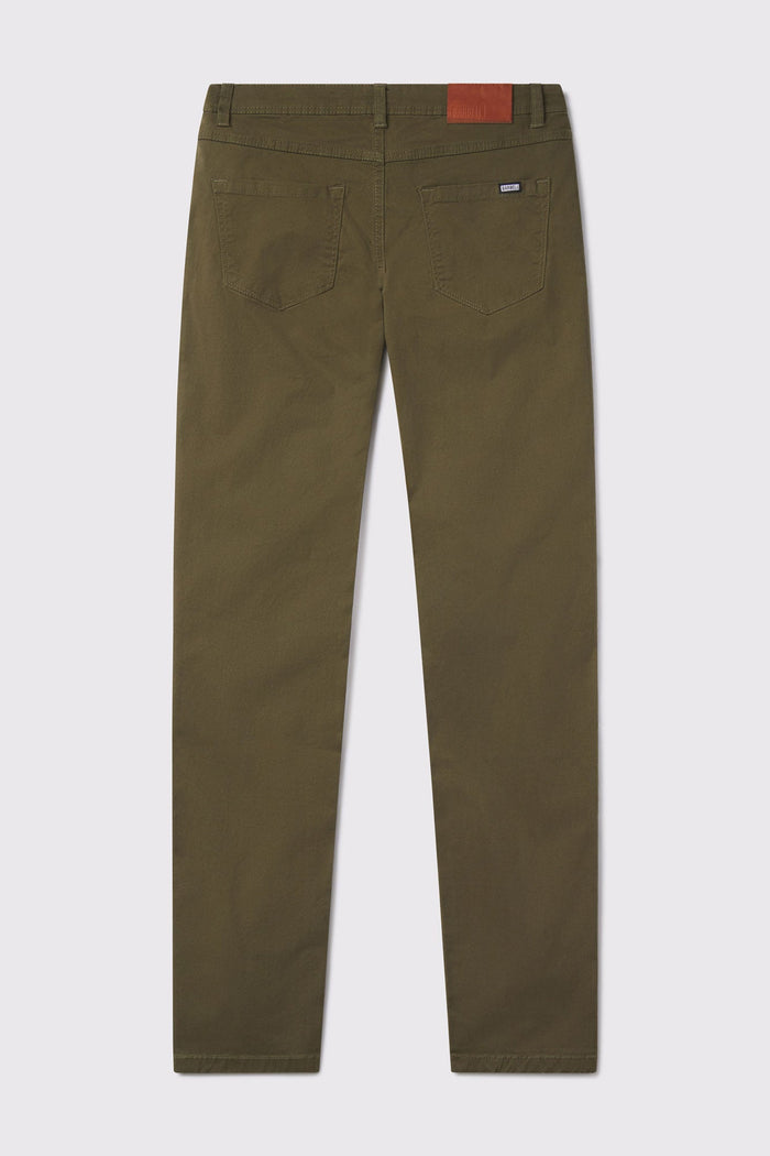 Athletic Fit Chino Pant 2.0 Slim - Drab - photo from back flat lay #color_drab