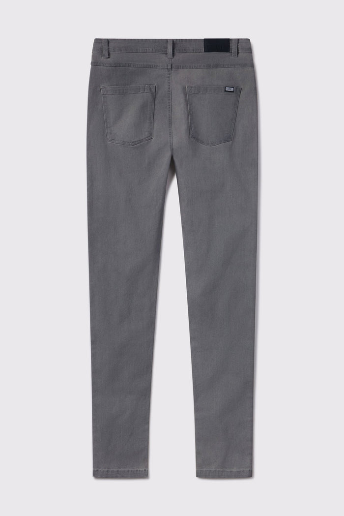Mens Slim Athletic Fit Jeans 2.0 -Cement - photo from back flat lay #color_cement
