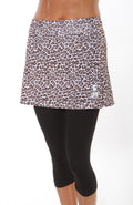 leopard capri skirt