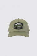 Mesh Snapback - Olive - photo from front flat lay #color_olive