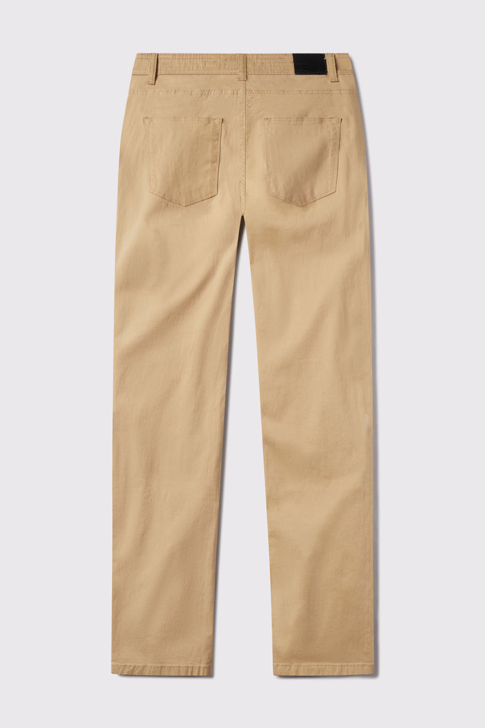 Athletic Fit Chino Pant 2.0 Slim - Khaki - photo from back flat lay #color_khaki