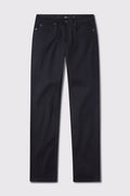 Mens Relaxed Athletic Fit Jeans 2.0 - Dark Rinse - photo from front flat lay #color_dark-rinse