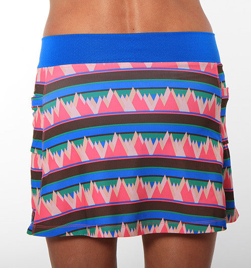 summit print triathlon skirt back