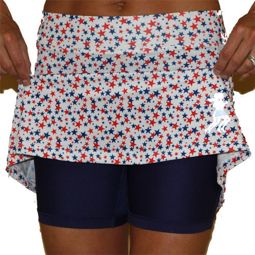 athletic skirt stars compression short