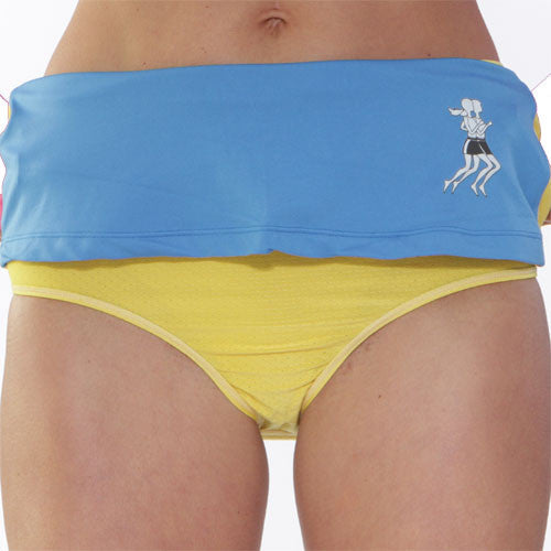 Surf Gold Running Skirt Under