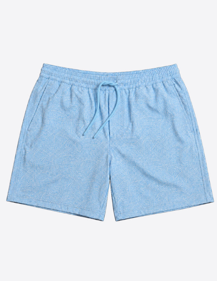 Swim Shorts - Blue & White (The Gentle Gaffers)