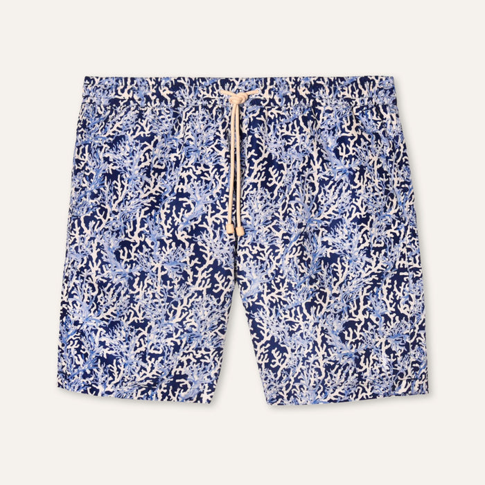 Swim Shorts Long Coral Deep