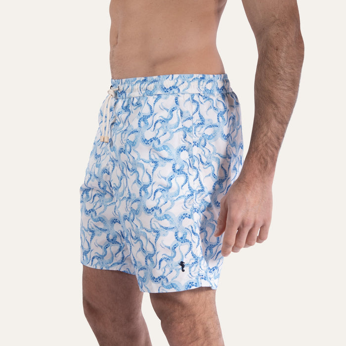 Swim Shorts Long Octopus Navy - Swimshorts_Man - K A M P O S