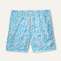 Swim Shorts Long Seahorse Turquoise - Swimshorts_Man - K A M P O S