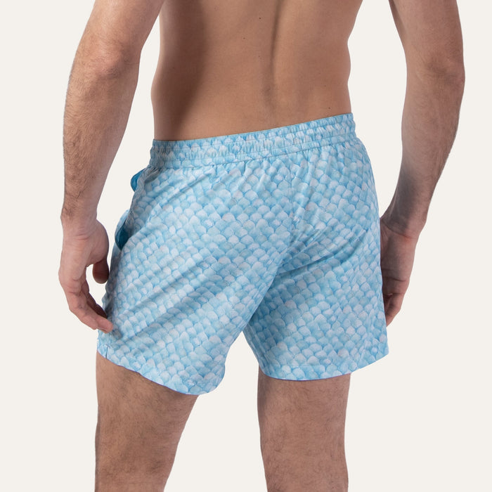 Swim Shorts Scales Turquoise - Swimshorts_Man - K A M P O S