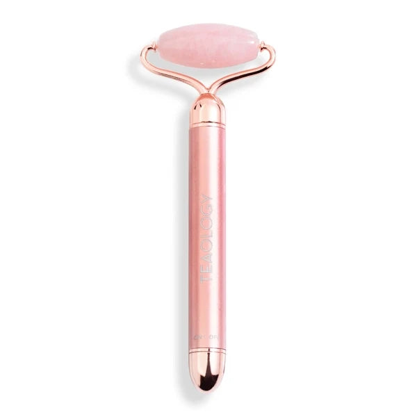 Teaology Rose Quartz Vibrating Face Roller