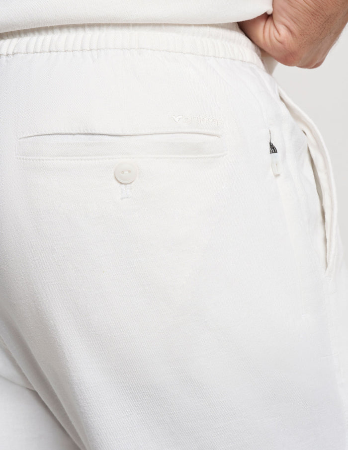 Tech Linen Pants - White