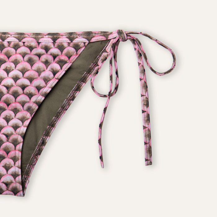 Tie - Side Bikini Scales Olive - Bikini_Woman - K A M P O S