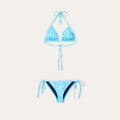 Tie - Side Bikini Scales Turquoise - Bikini_Woman - K A M P O S