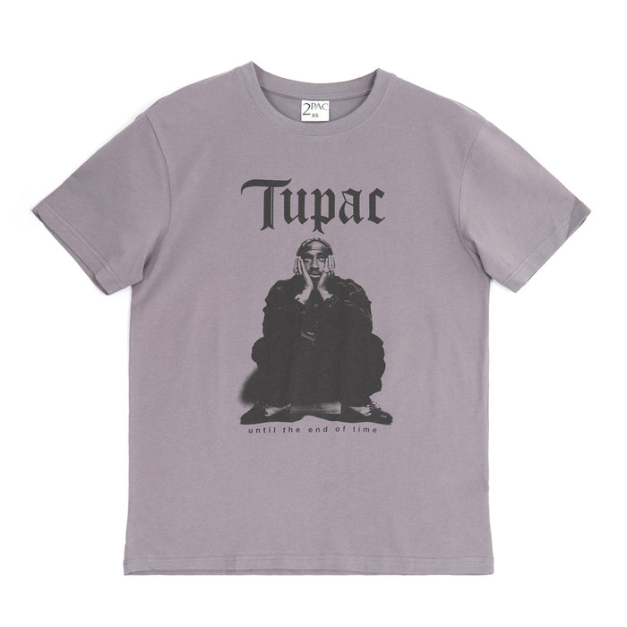 חולצת טופאק שאקור Tupac אוברסייז אפורה גברים