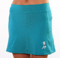 turquoise running skirrt