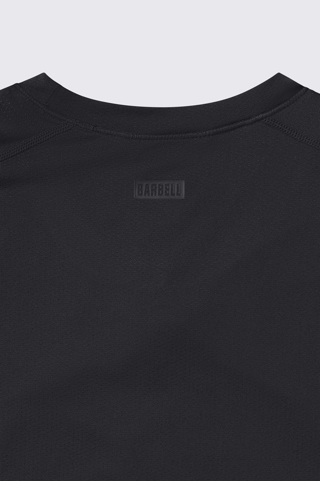 Ultralight Muscle Tank - Black - photo from collar detail #color_black
