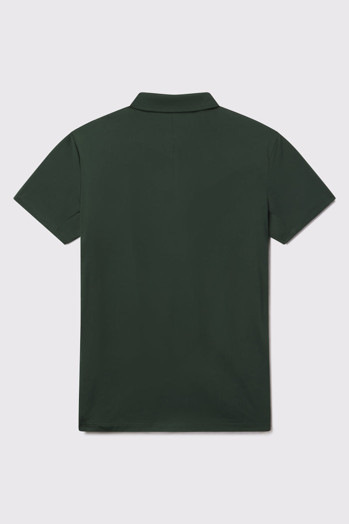 Ultralight Polo -Evergreen - photo from back flat lay #color_evergreen