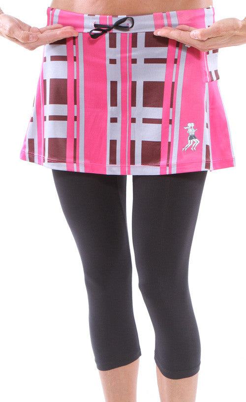 urban pink capri drawstring