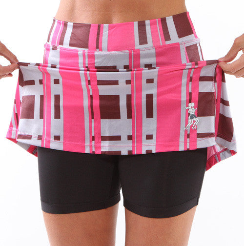 urban pink golf skirt compression shorts
