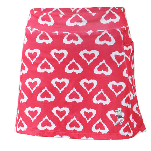 watermelon hearts athletic skirt