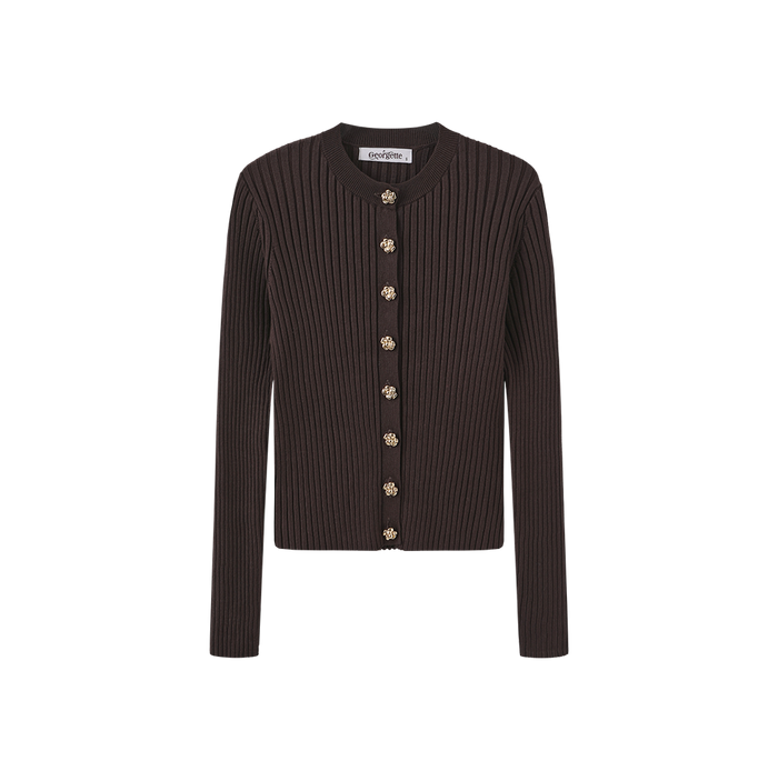 Wide Ribbed Knit Cardigan