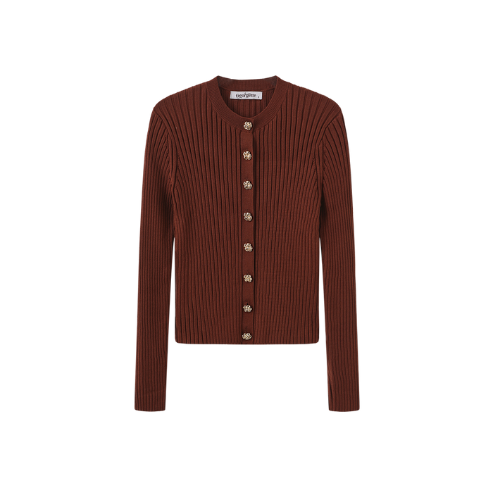 Wide Ribbed Knit Cardigan