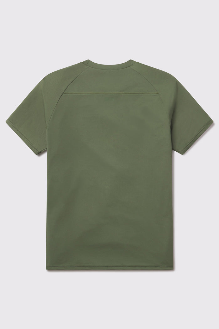 Ultralight Tech Tee - Sage - photo from back flat lay #color_sage