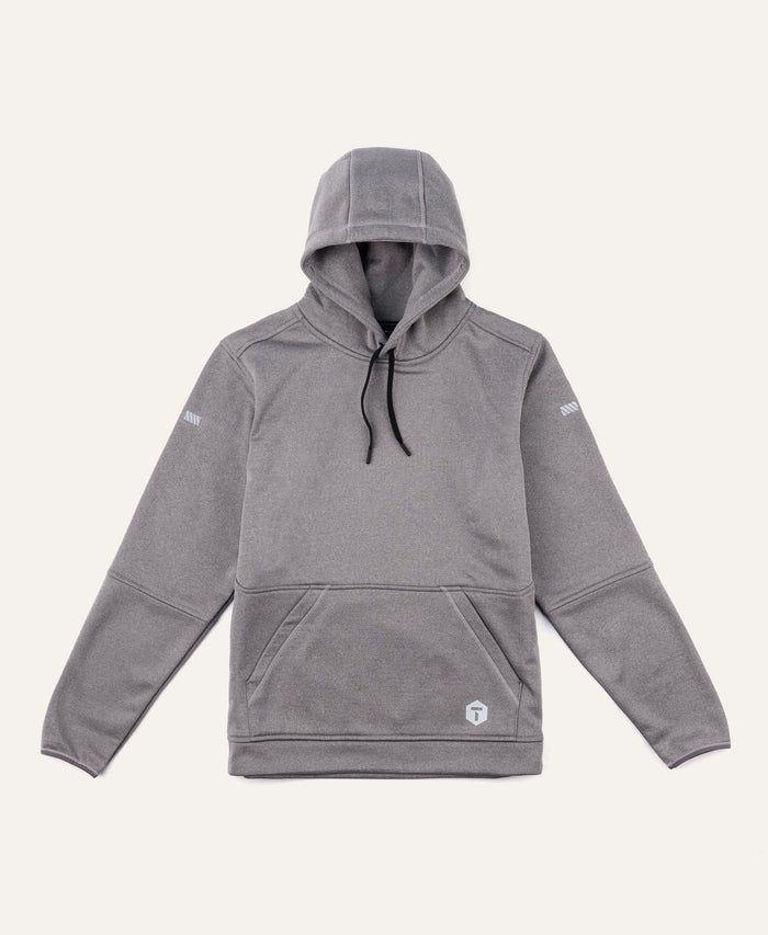 M2 Grid Pullover Hoodie - Women's Fit Truewerk #color_heathered grey