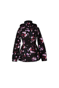 Floral-patterned short coat on a white background