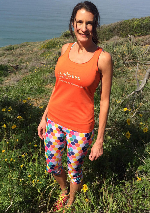 runderlust sport tank mandarin orange