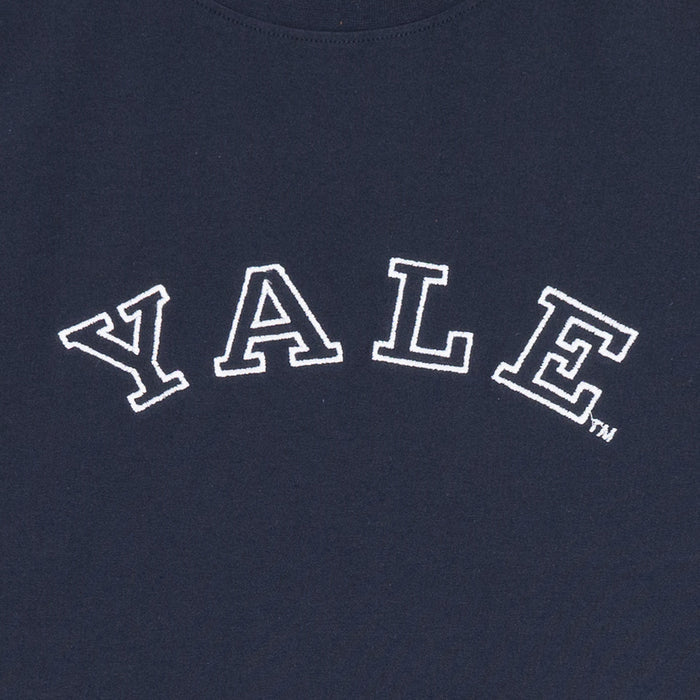 חולצה אוברסייז כחול-נייבי רקומה Yale גברים