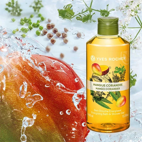 Yves Rocher Energizing Bath and Shower Gel Mango Coriander