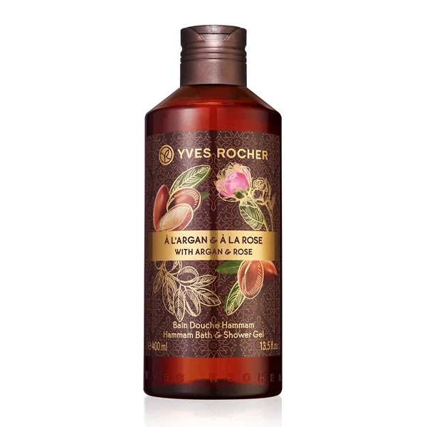 Yves Rocher Hammam Bath & Shower Gel With Argan & Rose 400 ml