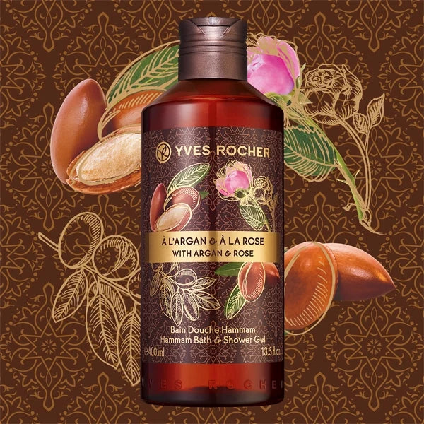 Yves Rocher Hammam Bath & Shower Gel With Argan & Rose