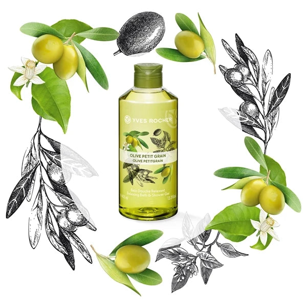 Yves Rocher Relaxing Bath and Shower Gel Olive Petit Grain