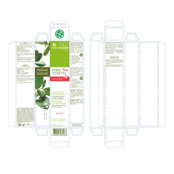 Yves Rocher Sebo Pure Vegetal Moisturizing Anti Blemish Care